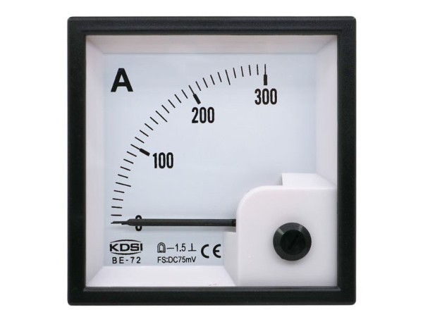 KDSI指针式直流电流表BE-72 DC75mV300A 接分流器使用 CE认证电表