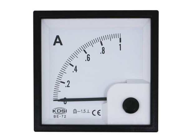 KDSI指针式直流电流表BE-72 DC1A 配电柜仪表 CE认证电表 厂家供应