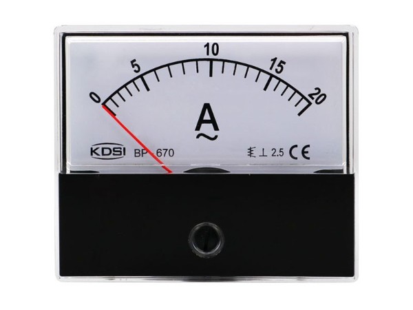 KDSI机械设备指针电流表BP-670 AC20A  注射成型机设备仪用表 带CE认证电表