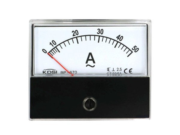 KDSI机械式指针电流表BP-670 AC50/5A 配互感器使用电表 带CE认证电表
