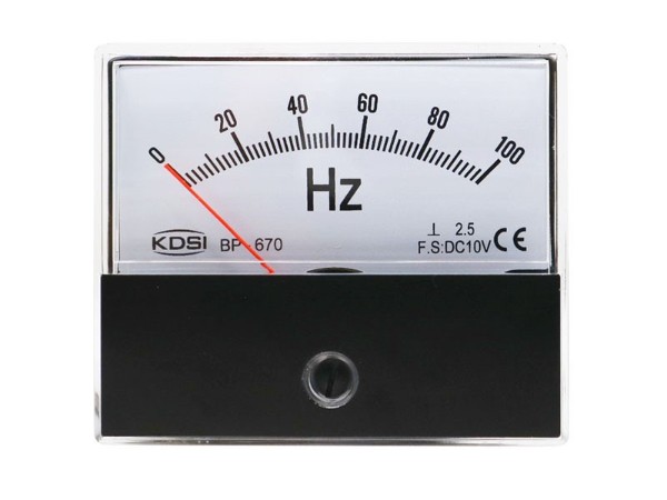 KDSI圆形开孔面板表BP-670 DC10V100Hz 指针式赫兹频率表 厂家直销