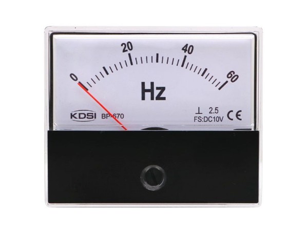 KDSI指针式赫兹频率表BP-670 DC10V60Hz 出口型电表 固定式安装表头