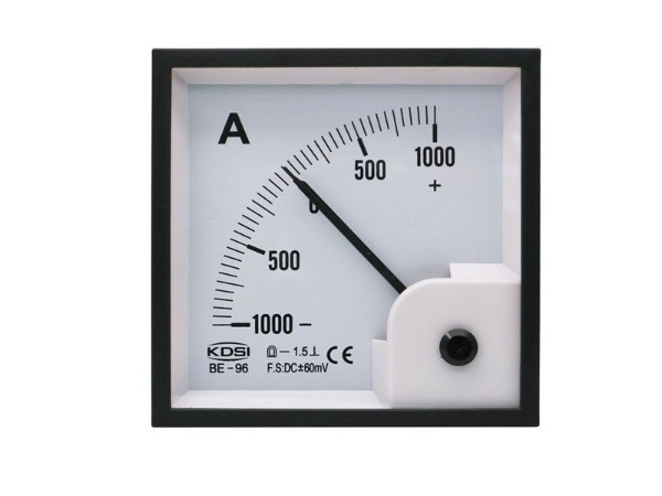 KDSI指针式直流电流表BE-96 DC+-60mV+-1000A地铁直流电柜设备用表