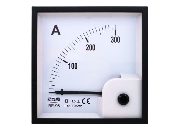 KDSI指针式电表 直流电流柜设备仪表BE-96 DC75mV300A  嵌入式安装电表