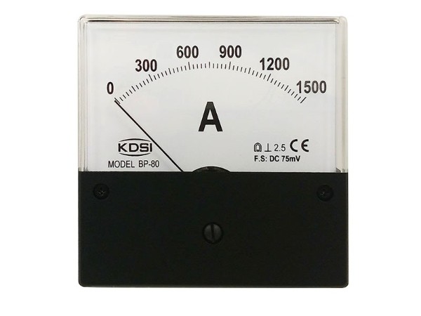 KDSI指针式电焊机表BP-80 DC75mV1500A黑盖 直流电流表 厂家供应