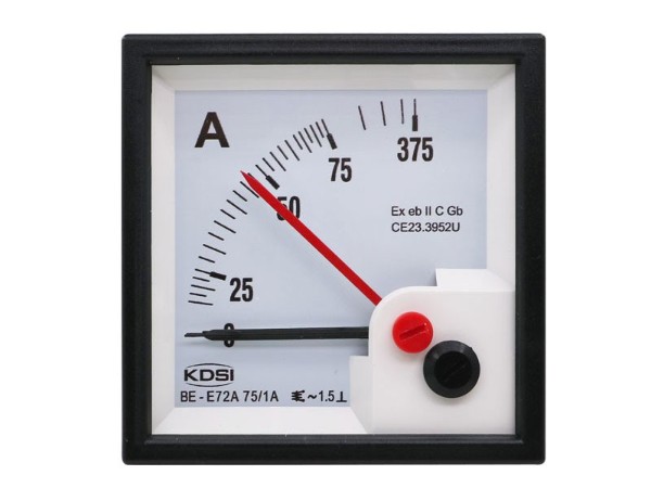 KDSI指针式防爆电流表BE-E72A AC75/1A 5倍双针电表 配电防爆柜用表