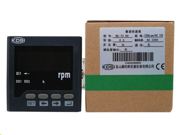 KDSI单相电压数显表BE-72 DV DC10V1500rpm 转速表 量程可定制