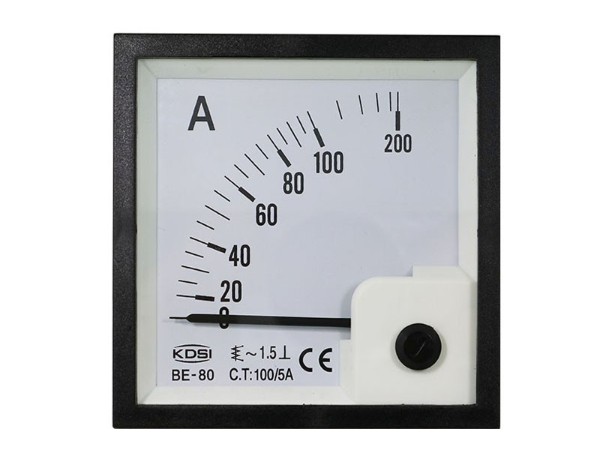 KDSI指针式电表BE-80 AC100/5A 电气柜电流测量仪表 CE认真电表