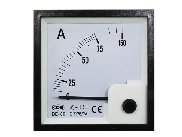 KDSI指针式电表BE-80 AC75/1A 电柜设备电流测量仪表 出口型电表
