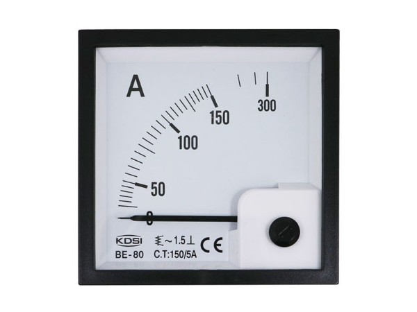 KDSI指针式交流电流表BE-80 AC150/5A  方形开孔后电气柜用表 厂家供应