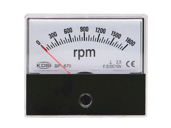 KDSI指针式转速表BP-670 DC10V1800rpm 直流电压表 厂家供应