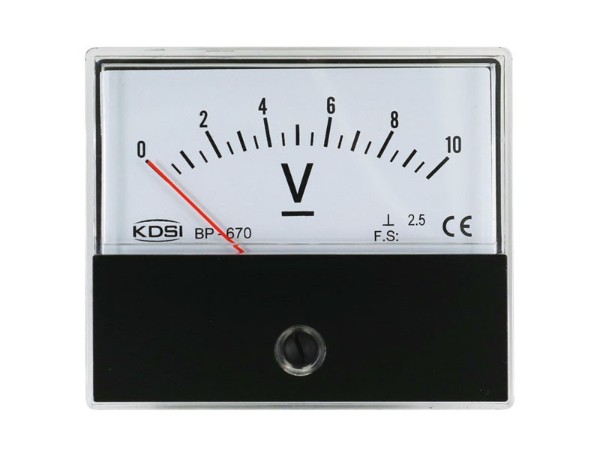 KDSI机械设备指针电压表BP-670 DC10V  注射成型机设备仪用表 带CE认证电表
