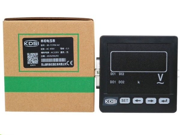 KDSI单相电压表BE-72 RM AV 450V 220A数显表 精度0.5级