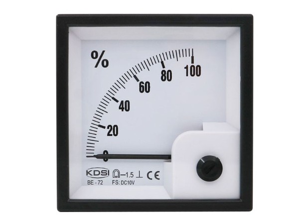 KDSI指针式直流电表BE-72 DC10V100百分比  CE认证电表 厂家供应