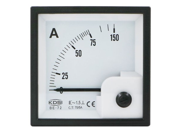 KDSI指针式交流电流表BE-72 AC75/5A  电流柜设备仪表 带CE认证电表
