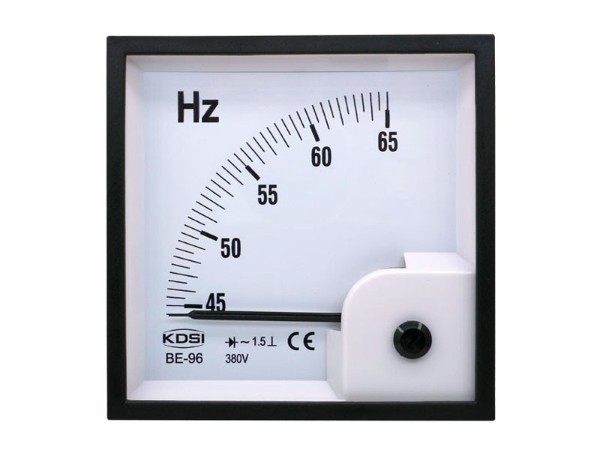 KDSI指针式频率表BE-96 45-65Hz 380V 固定式安装电表 电柜设备仪表