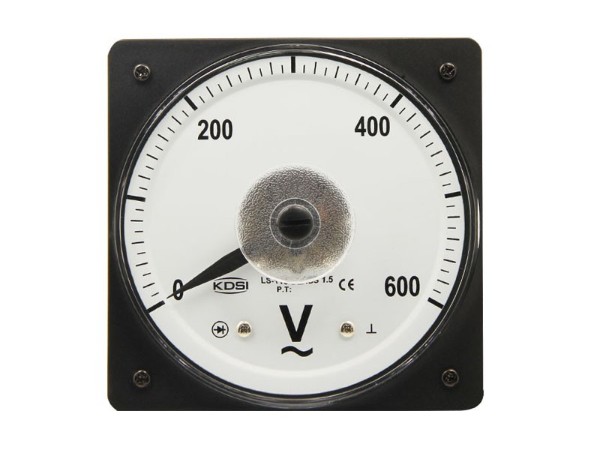 KDSI指针式圆形开孔电表LS-110 AC600V 电压测量仪表 固定式安装电表