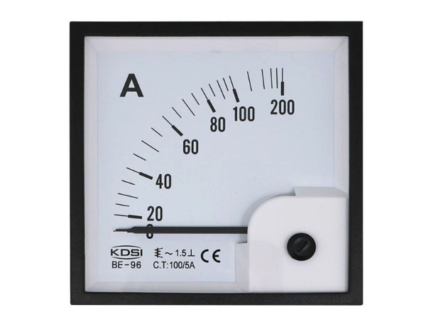 KDSI指针式交流电流表BE-96 AC100/5A  电流测量仪表 带CE认证电表