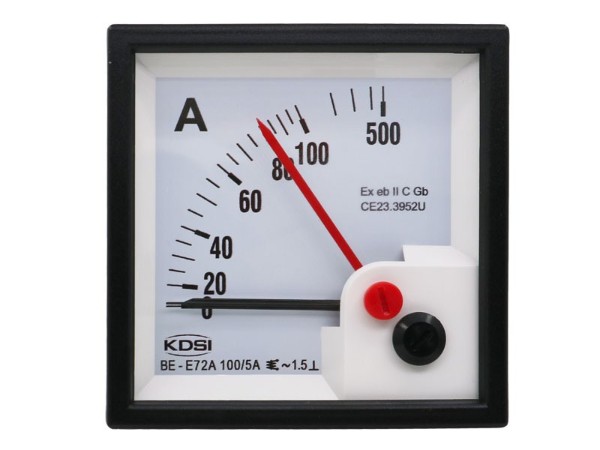 KDSI防爆双指针电流表BE-E72A AC100/5A 5倍过载 玻璃面盖可防尘 厂家供应