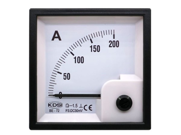 KDSI指针式直流电流表BE-72 DC50mV200A 直流配电柜仪表 CE认证电表