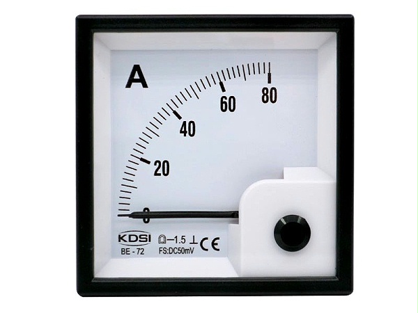 KDSI方形开孔指针式电表BE-72 DC50mV80A  直流电流表 厂家直销
