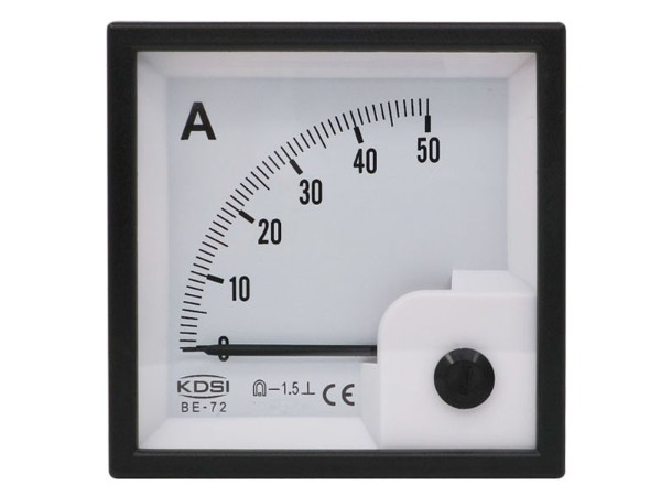 KDSI指针式直流电流表BE-72 DC50A 配电柜仪表 CE认证电表 厂家供应